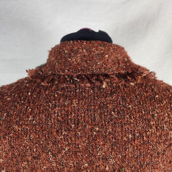 Anthropologie CURIO Small Wool Blend Patchwork Cardigan Sweater BoHo Cottagecore - Picture 7 of 10